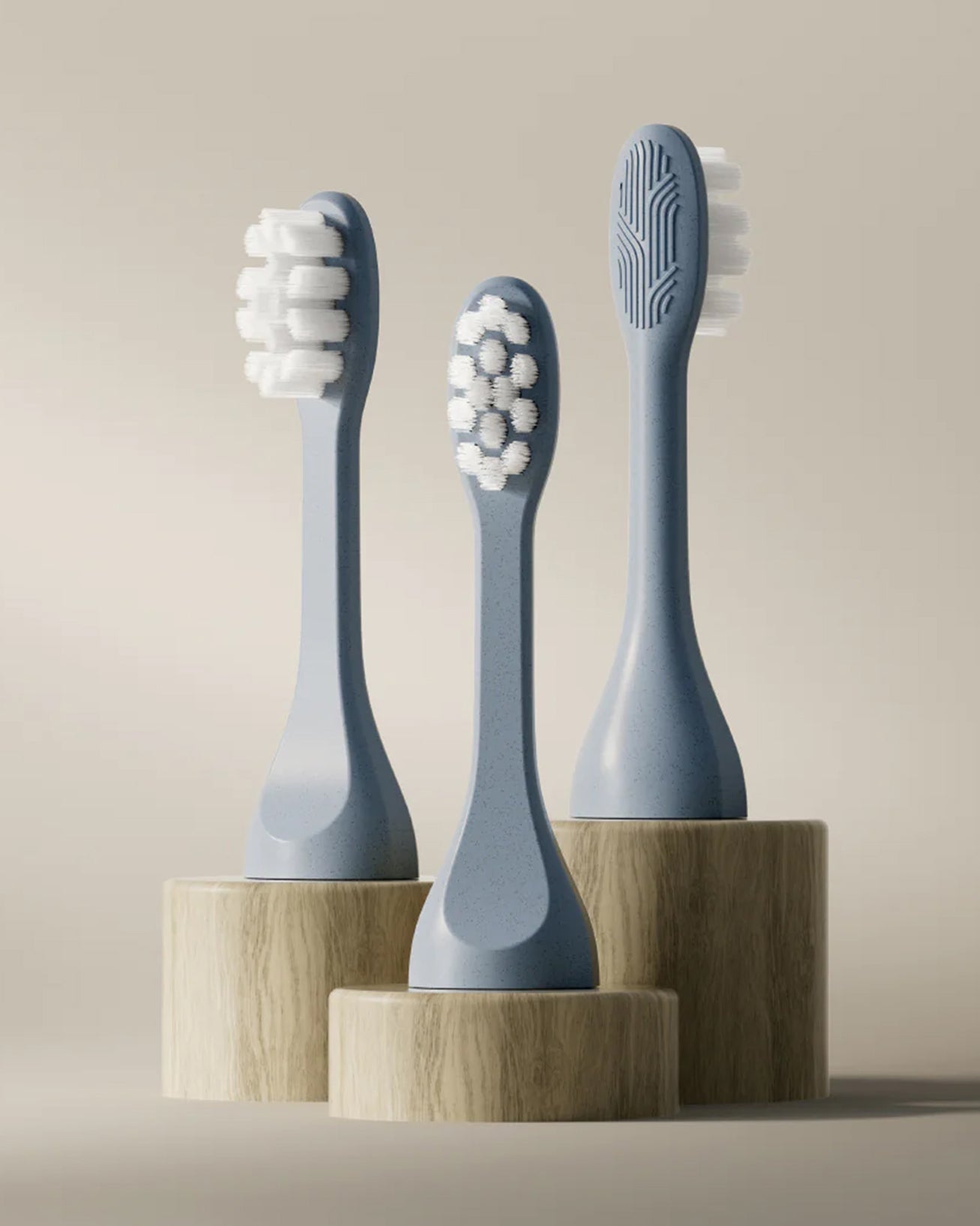 3 Toothbrush-Heads™ Blue | Monthly Supply